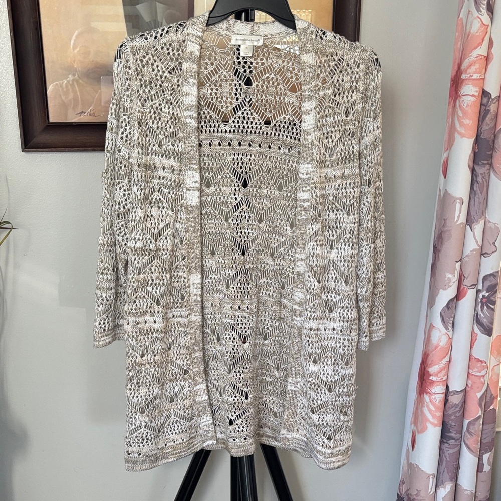 Christopher & Banks Knit Top in Cream